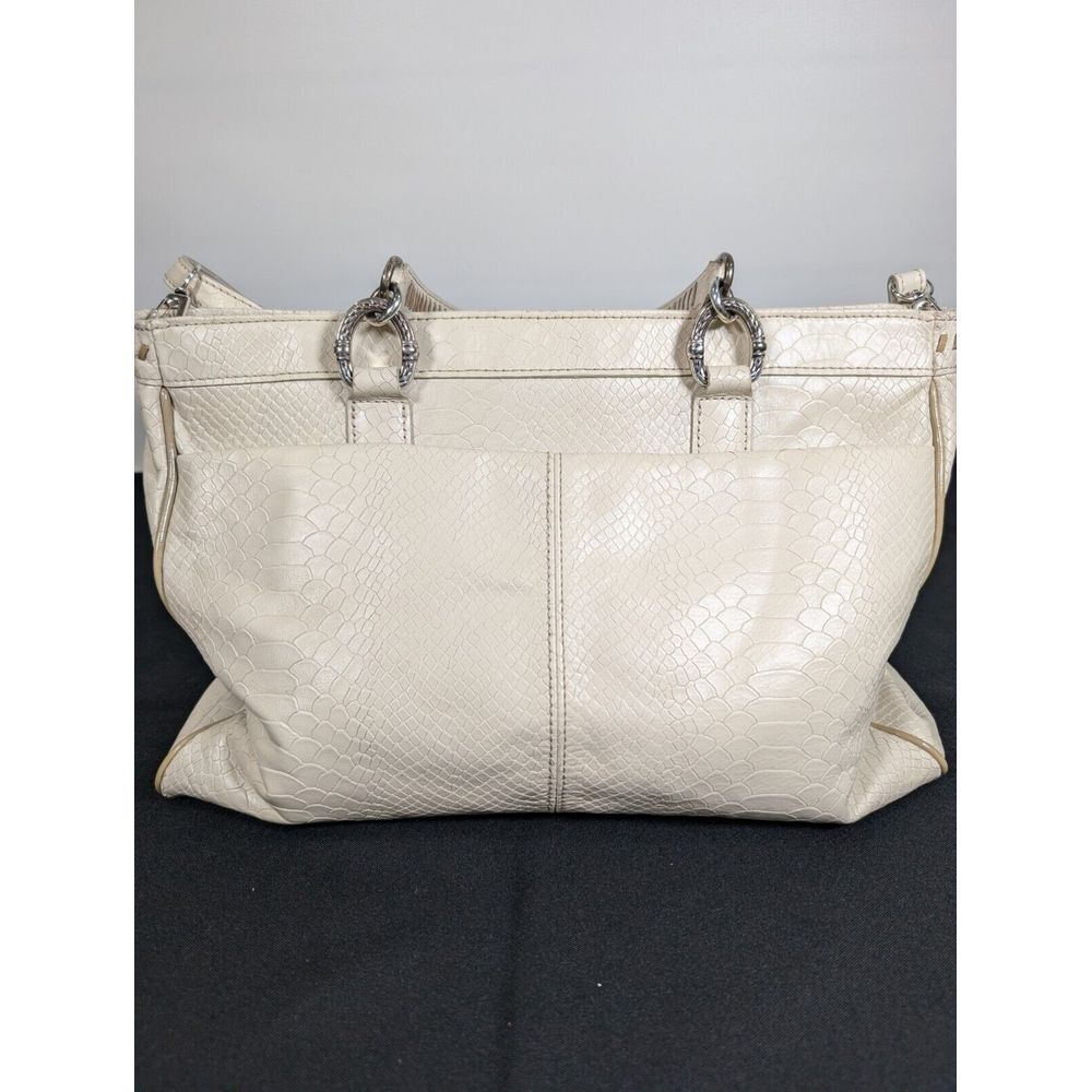 Brighton Python Cream Pace Collection Leather Bag - image 4